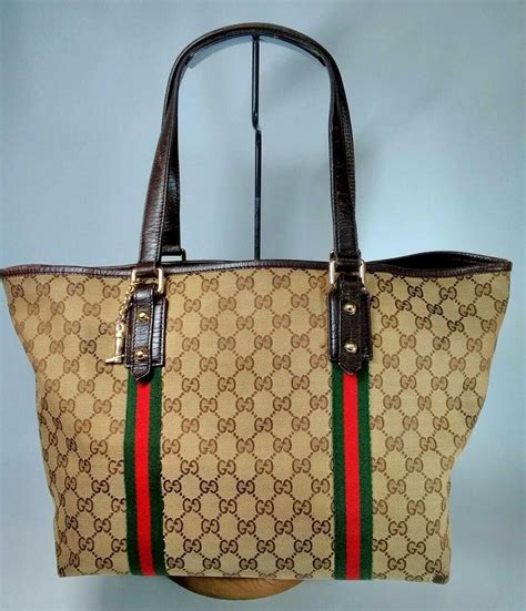 gucci signature fabric tote|authentic Gucci tote bag.